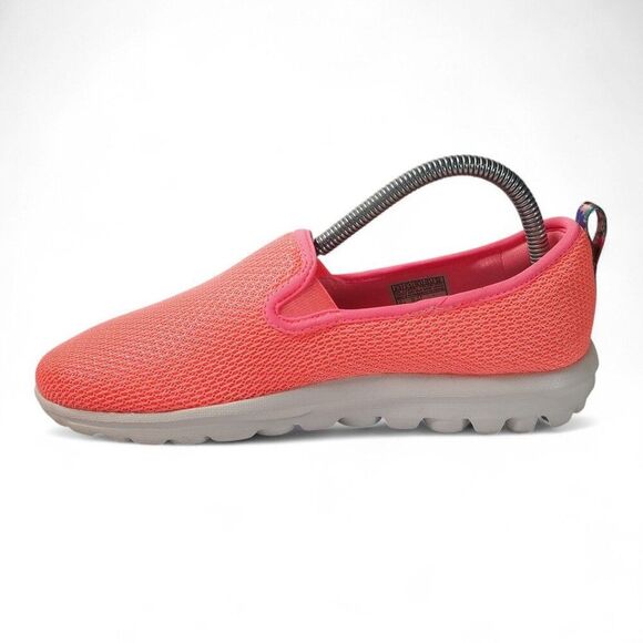 Skechers GO Walk Travel Slip-on Casual Shoes Pink 124980 Women's 8.5 - Picture 6 of 11